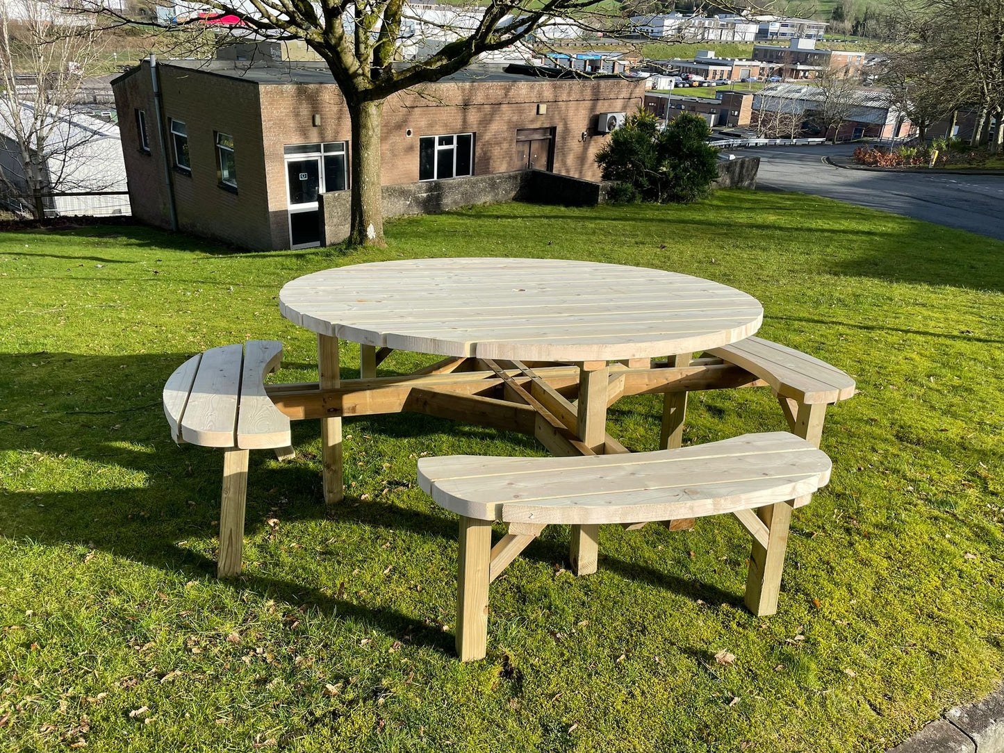 Large Heavy Duty 7th Round Picnic Table