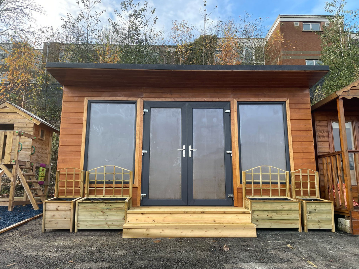 Garden Room 19mm T&G with PVC windows and doors