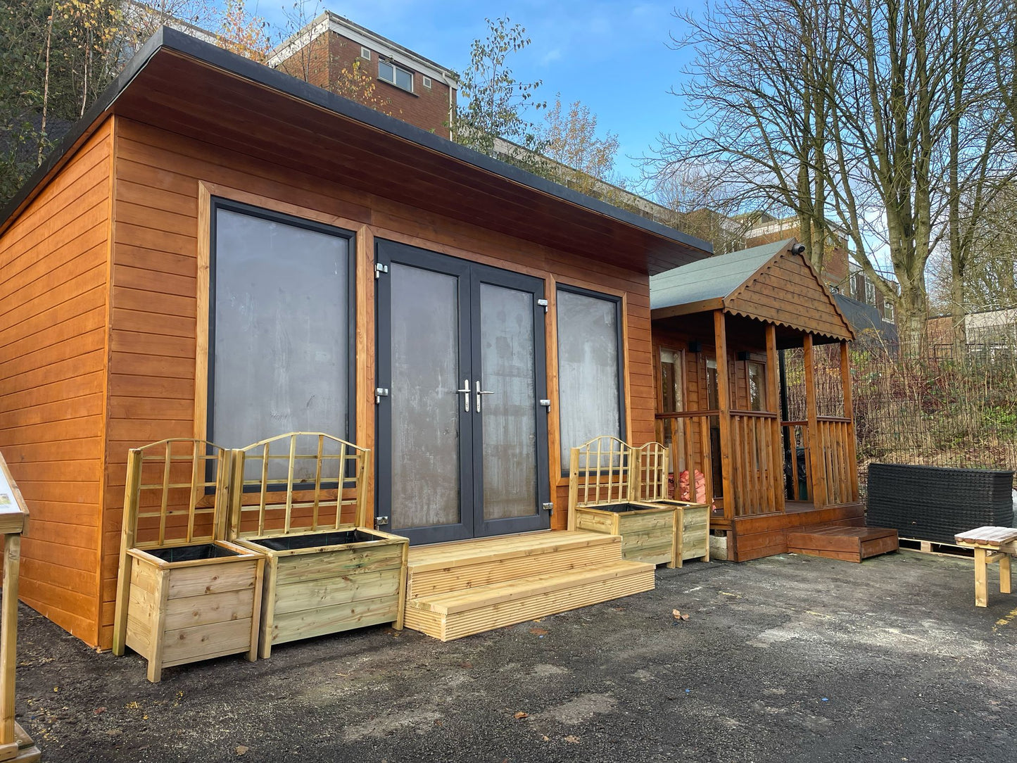 Garden Room 19mm T&G with PVC windows and doors