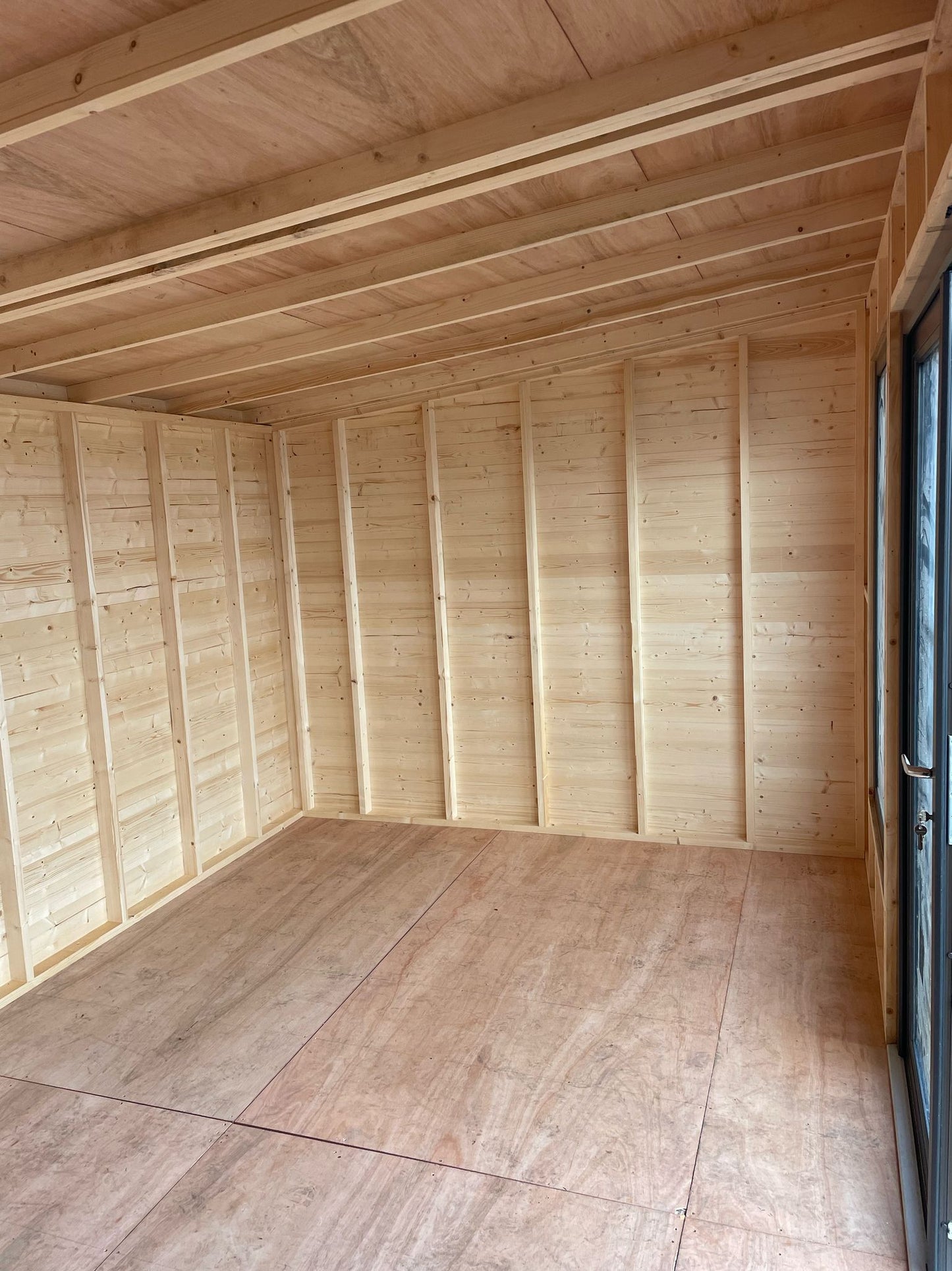 Garden Room 19mm T&G with PVC windows and doors