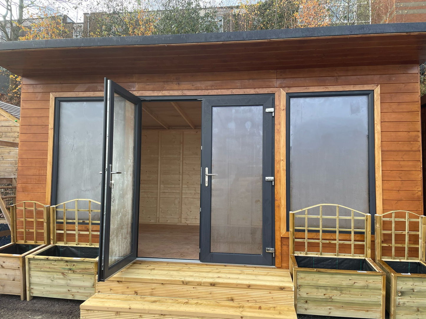Garden Room 19mm T&G with PVC windows and doors