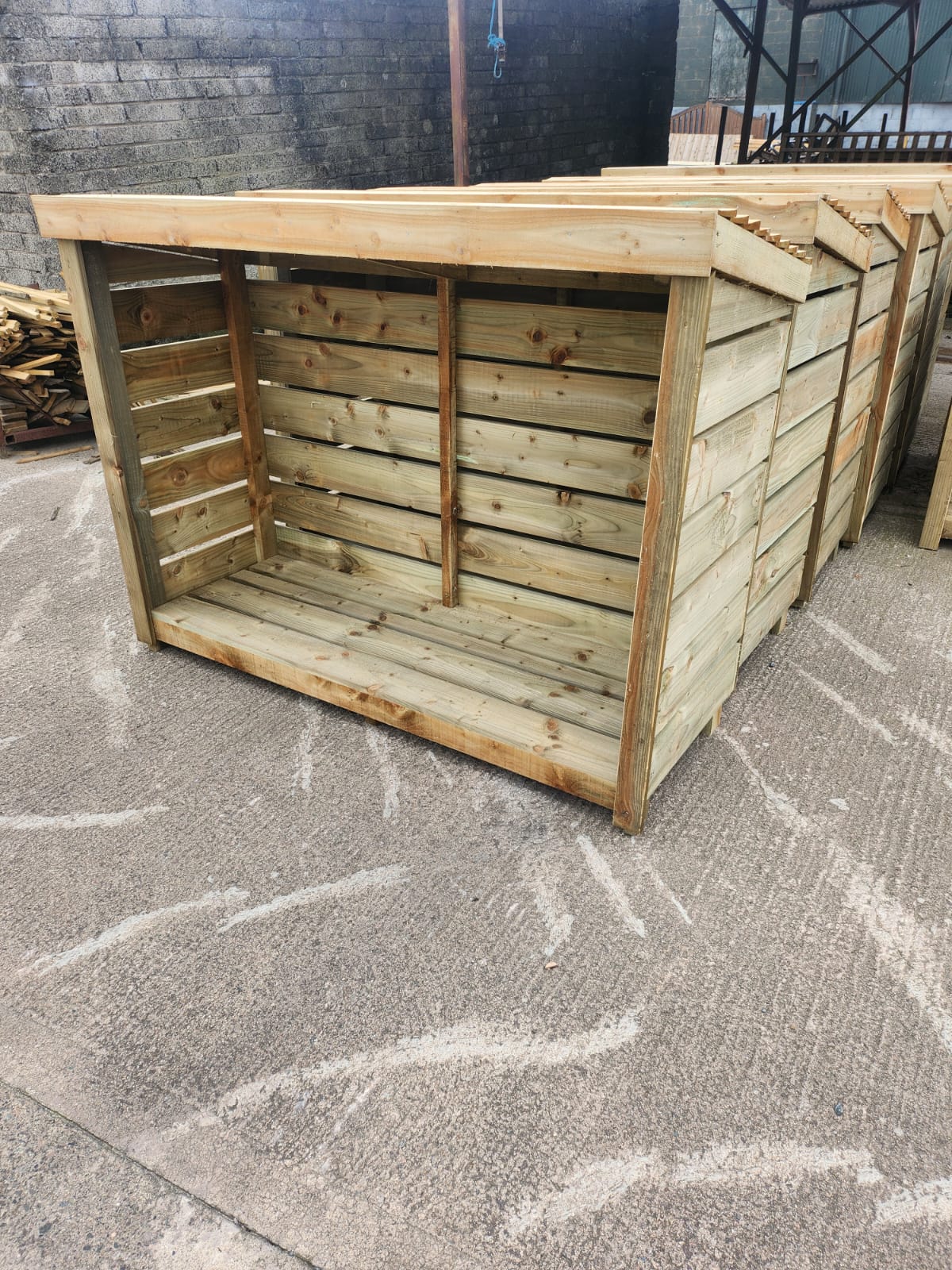 Large Log Store - 1.3m high 1.8m wide 0.62 deep