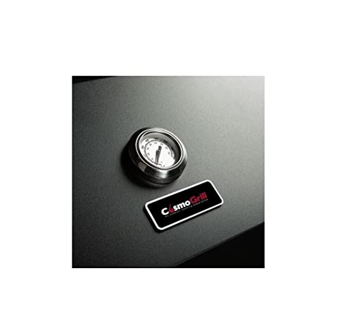 CosmoGrill Gas Barbecue 6+1 Premium Black Outdoor BBQ Grill with Sear Burner