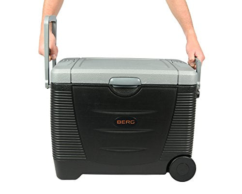 Berg Large Electric Portable 45 Litre 12V 240V Cool Box / Bag Warm Cooler Camping Beach Take Away Food Picnic Insulated Food