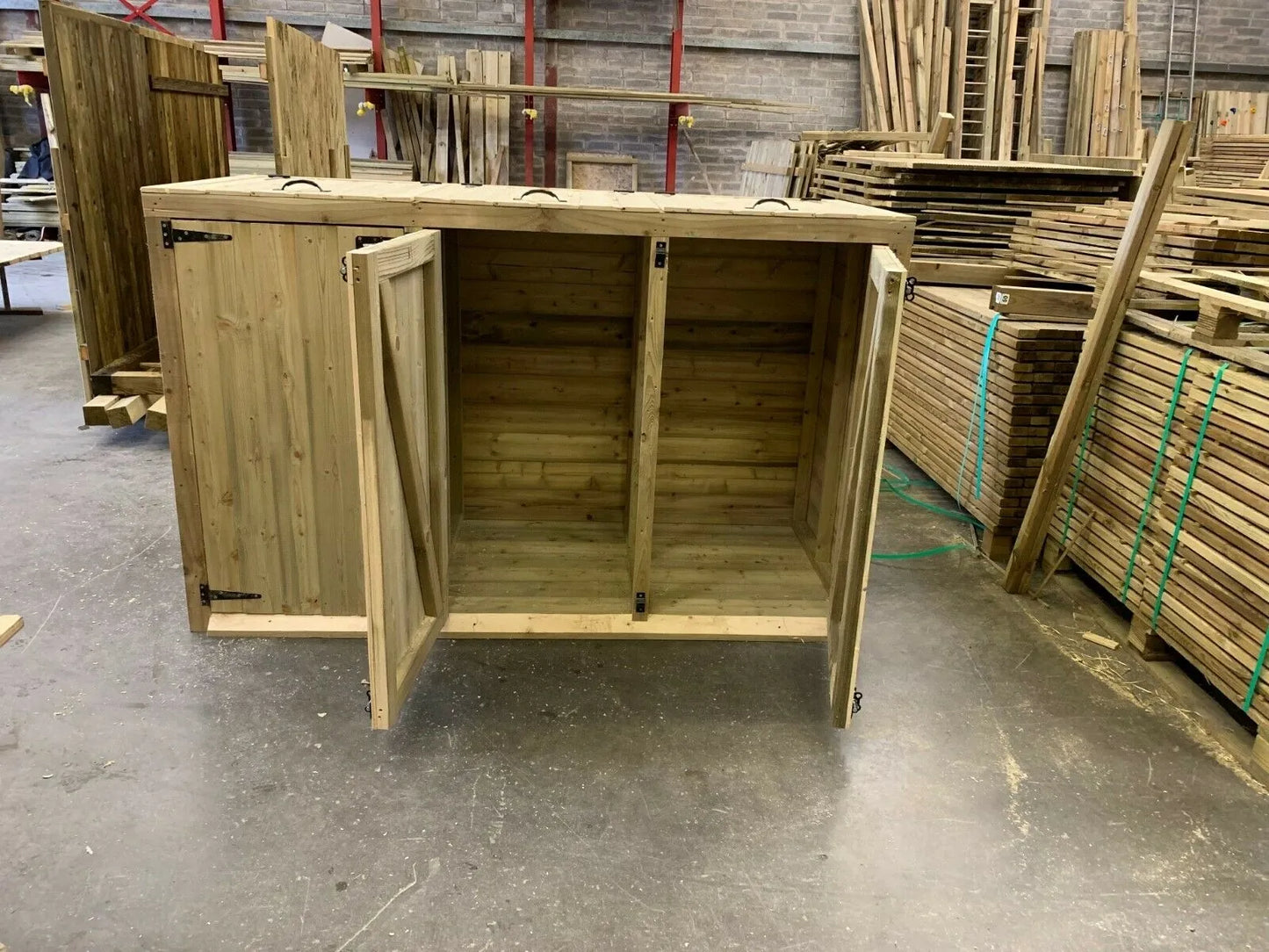 Wheelie Bin Cover, double, triple or quadruple