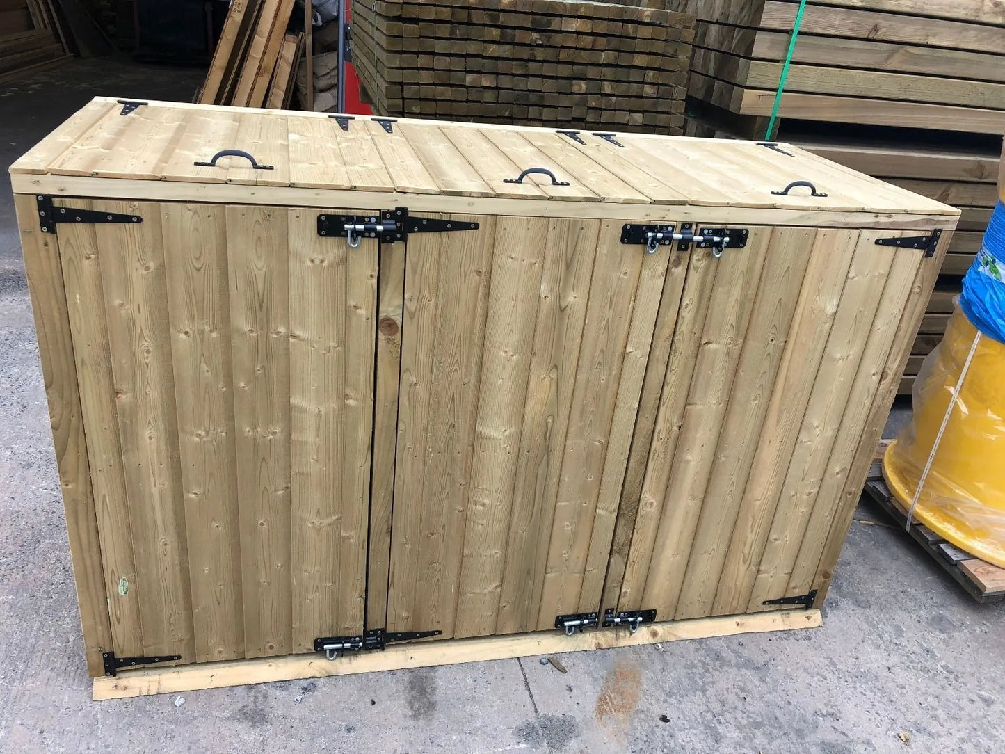 Wheelie Bin Cover, double, triple or quadruple