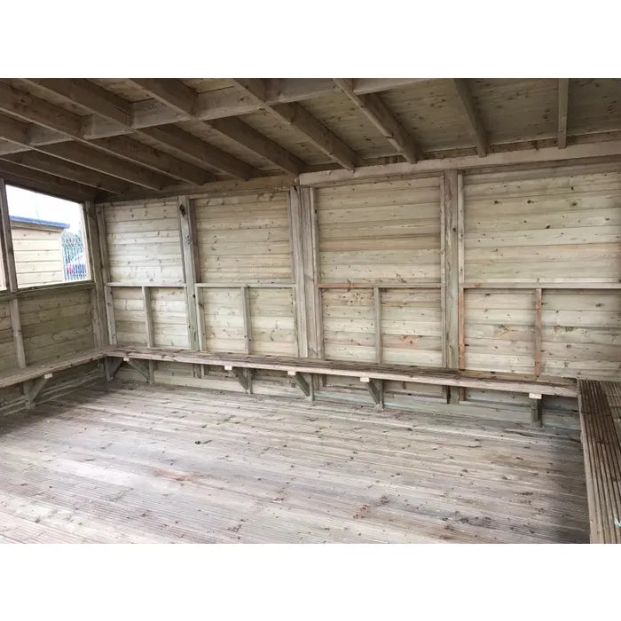 Wooden Open Playhouse with 4 Sides and 1 Entrance - The Gatehouse 10ft x 15ft
