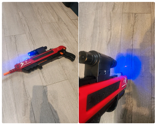 Salt gun scope - Laser pointer - with LED light