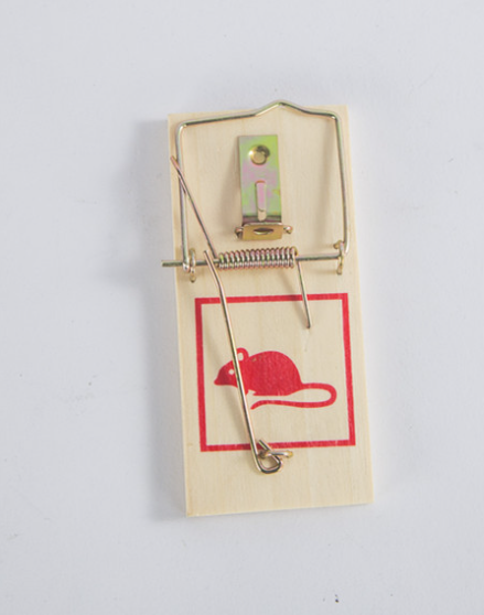 5 pack of traditional wooden mouse traps