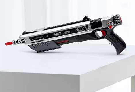 Salt gun - Silver Saltwars gun - includes a laser scope