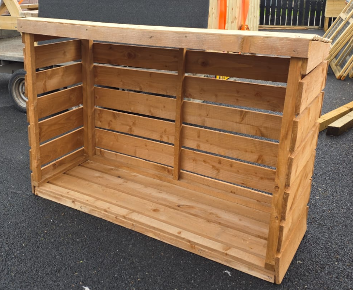 Large Log Store - 1.3m high 1.8m wide 0.62 deep