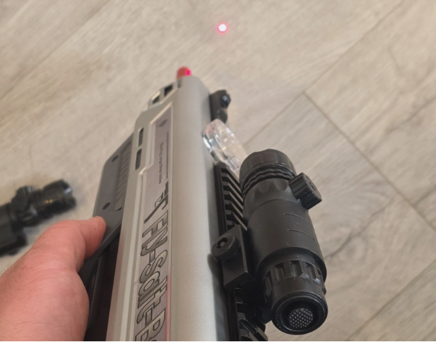 Salt gun scope - Laser pointer - with LED light