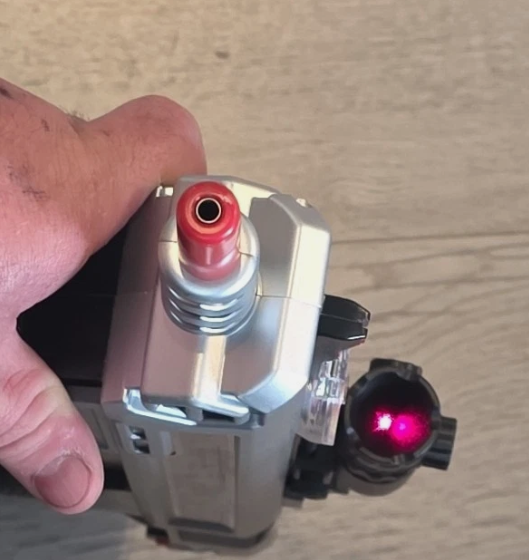 Salt gun scope - Laser pointer - with LED light