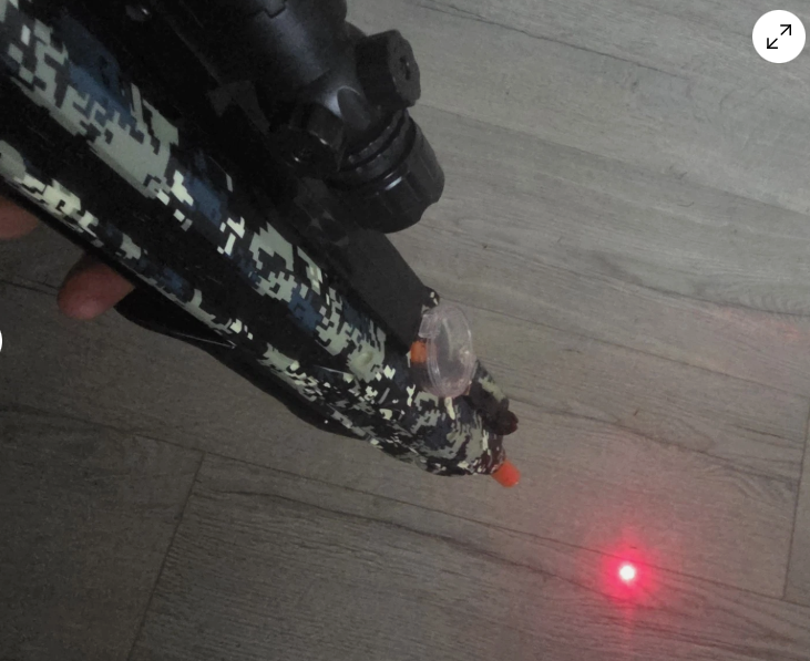 Salt gun scope - Laser pointer - with LED light