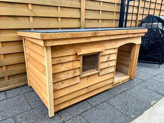 Large Dog Kennel with a porch and window