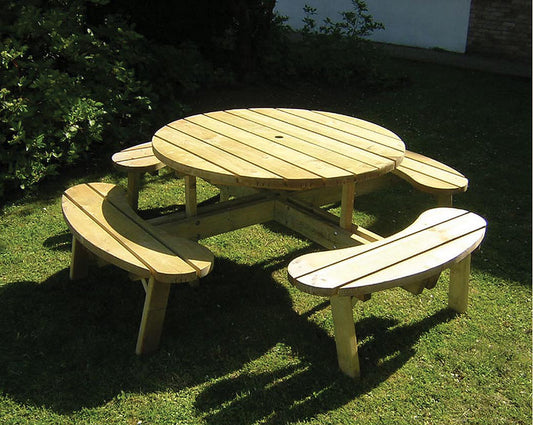 Curved Picnic Bench