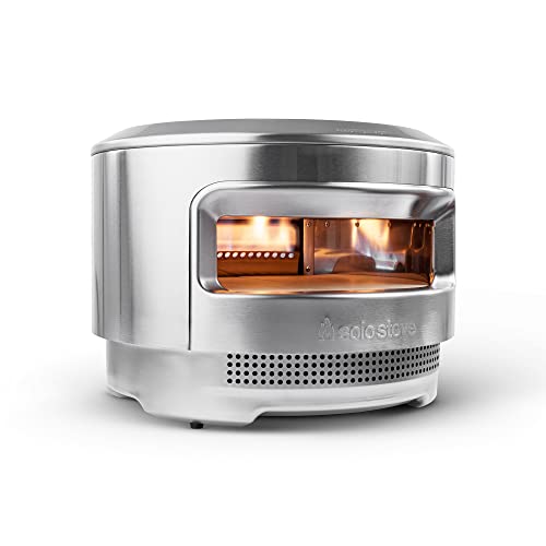 Solo Stove Pi Pizza Oven | Incl. Outdoor Pizza Maker, Wood Burning Assembly, Cordierite Pizza Stone (13 mm thick), Stainless Steel, H: 38,4 cm x Dia: 52 cm, 13,8 kg