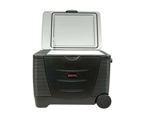 Berg Large Electric Portable 45 Litre 12V 240V Cool Box / Bag Warm Cooler Camping Beach Take Away Food Picnic Insulated Food