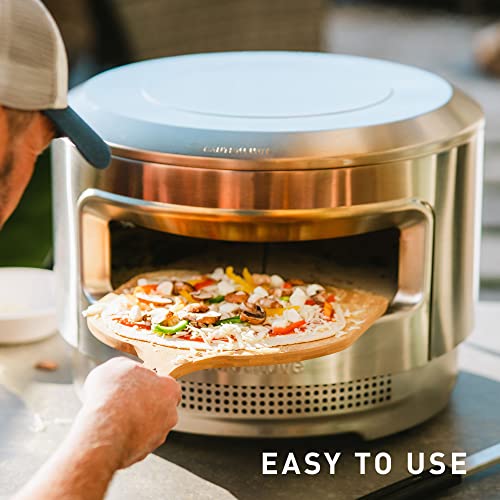 Solo Stove Pi Pizza Oven | Incl. Outdoor Pizza Maker, Wood Burning Assembly, Cordierite Pizza Stone (13 mm thick), Stainless Steel, H: 38,4 cm x Dia: 52 cm, 13,8 kg