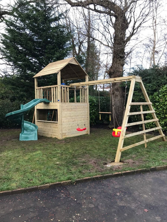 Kilkenny Climbing Frame with Swings & Spiral Slide